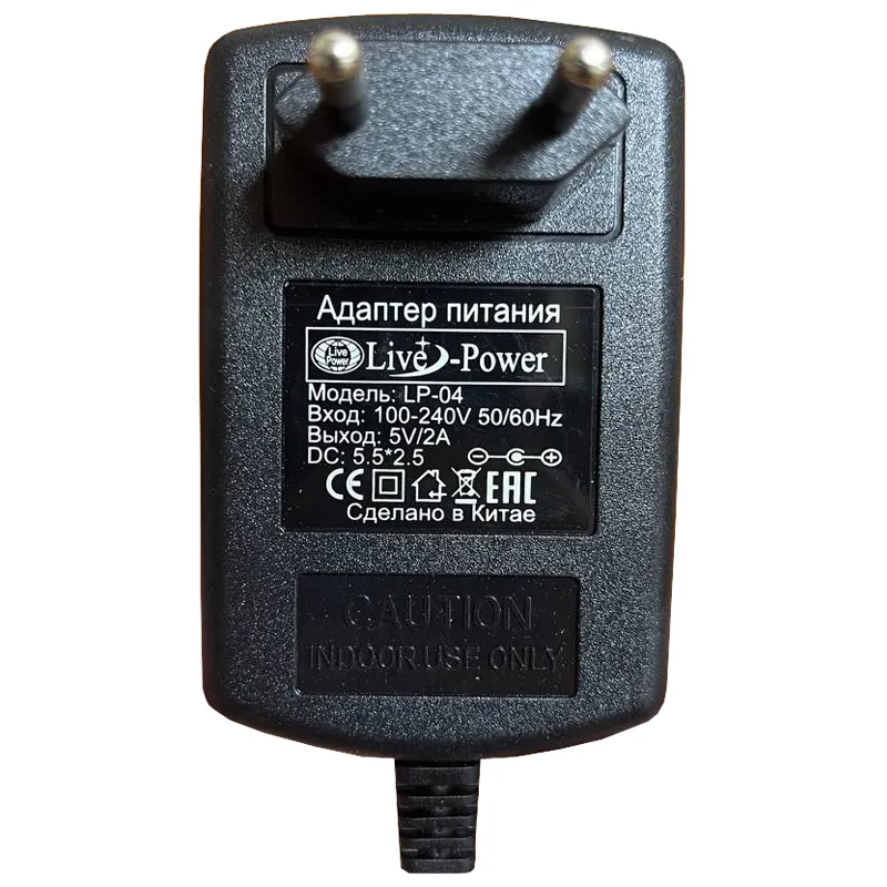 Блок питания Live-Power 5V LP04 5V/2A (5.5*2.5) — изображение 2